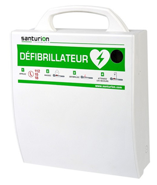 Opbergbehuizing voor een defibrillator ontworpen Opbergbehuizing voor een defibrillator ontworpen